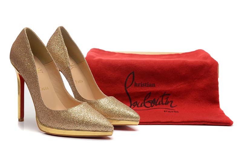 christian louboutin 12cm chaussures de sable dore (1)